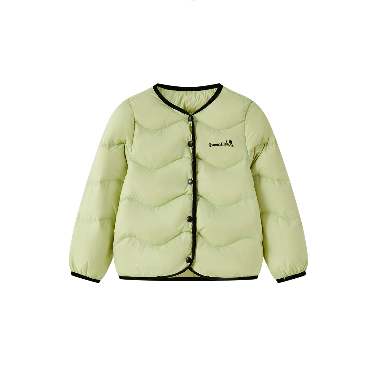 

Детские пуховые куртки с V-образным вырезом, легкие и сверхлегкие Disney, зеленый