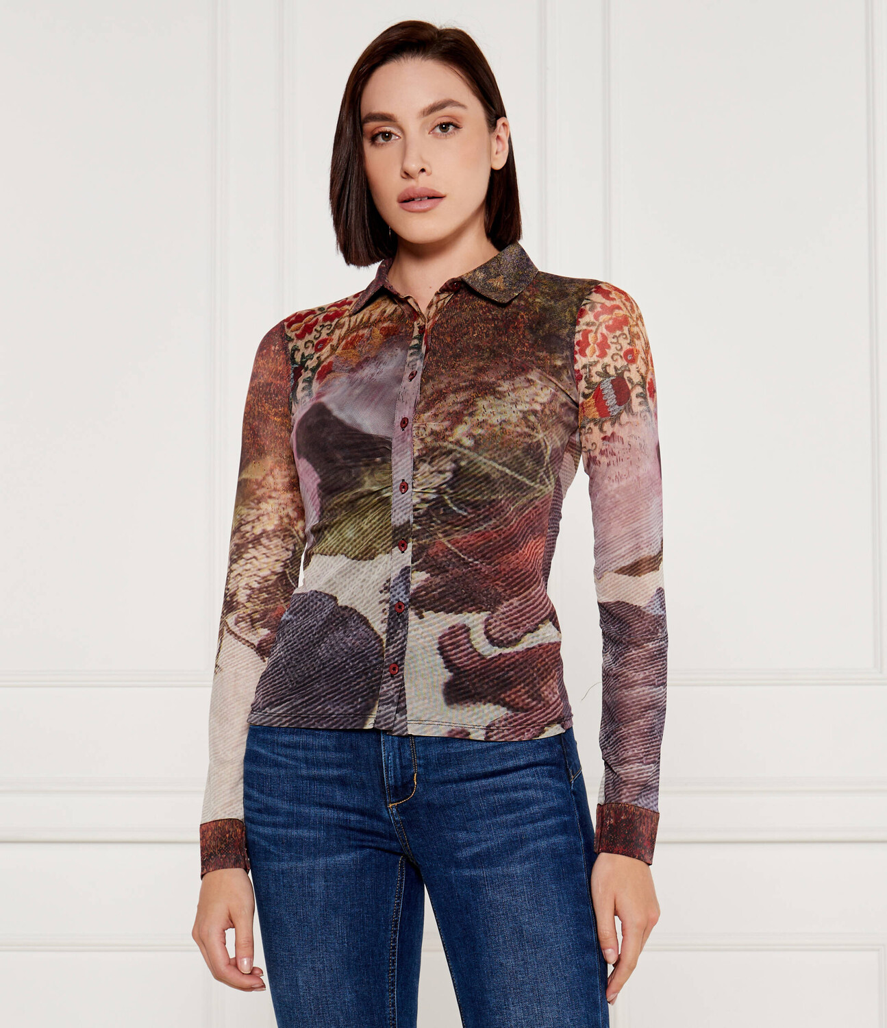 

Рубашка Desigual Regular Fit, разноцветный