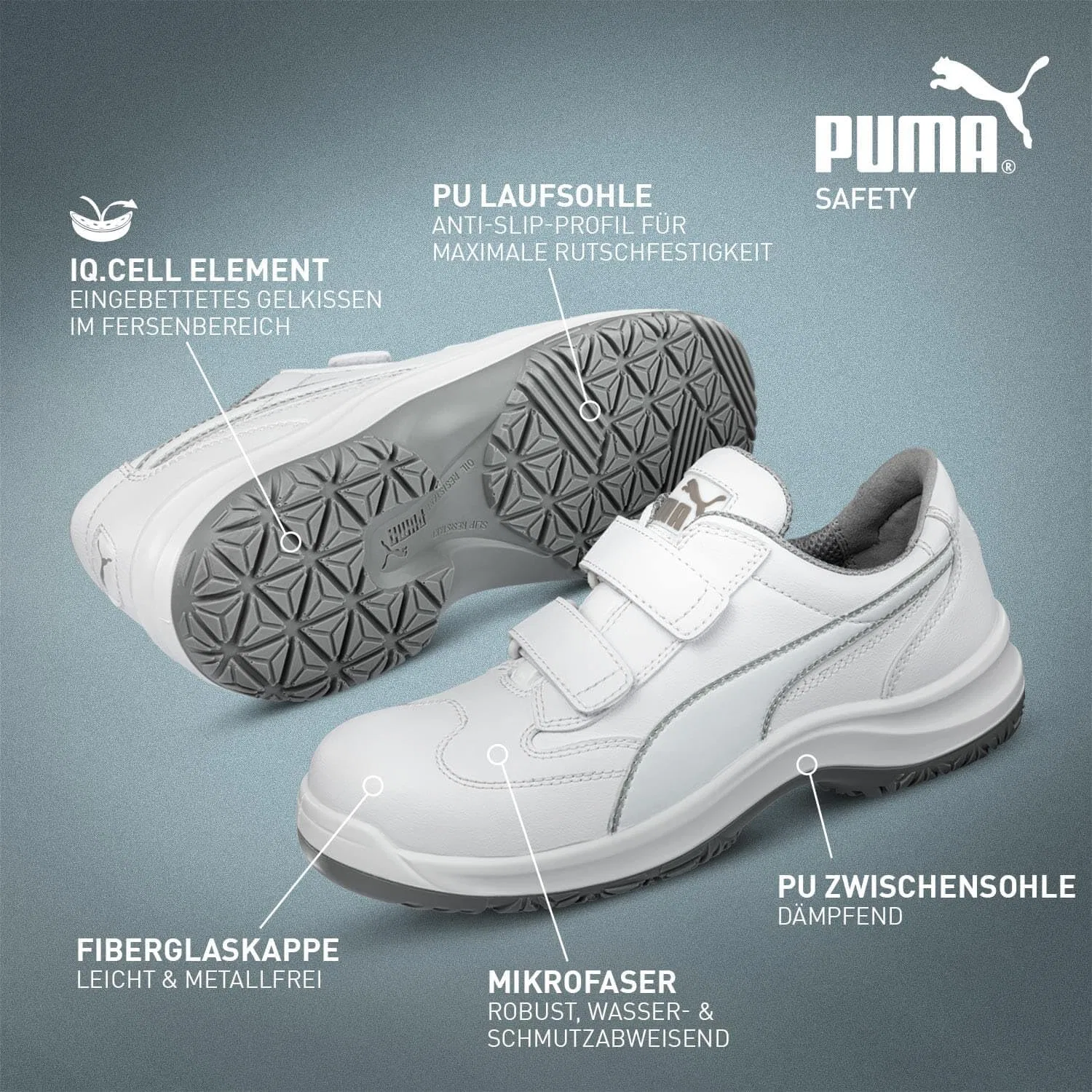 Кроссовки Puma Absolute Low Protection, белые, PU64047 — фото 3