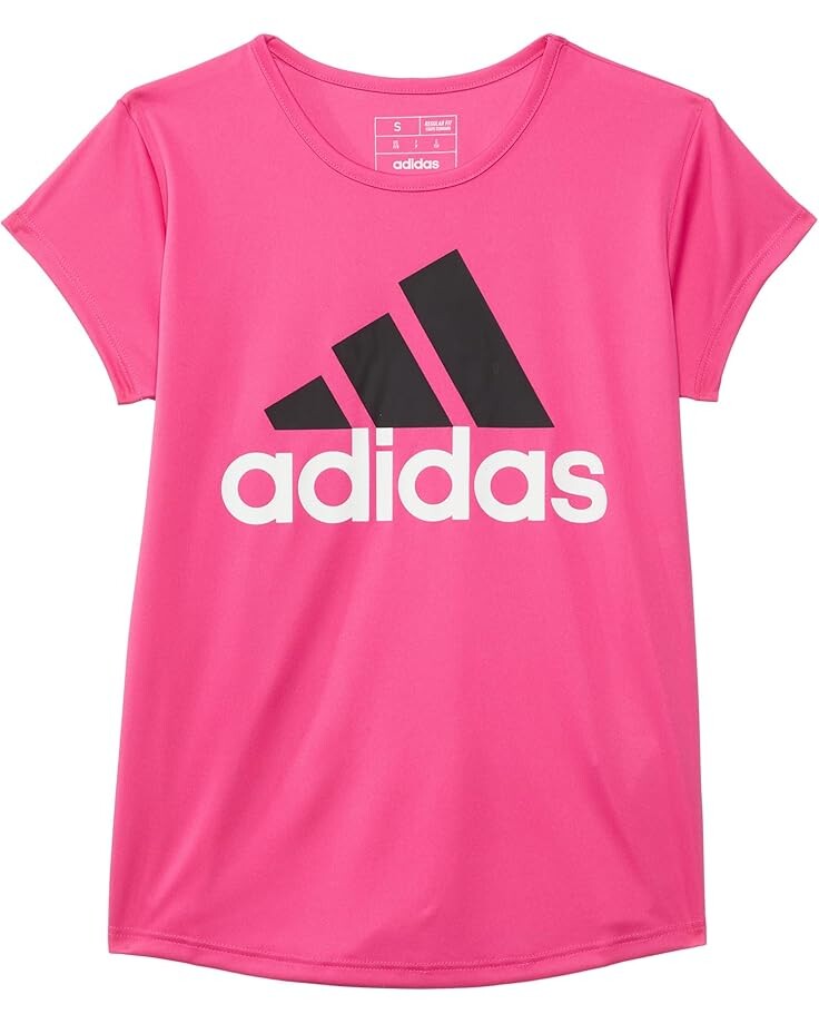 

Футболка adidas Kids Essential Poly Tee S24(Big Kid), цвет Dark Pink