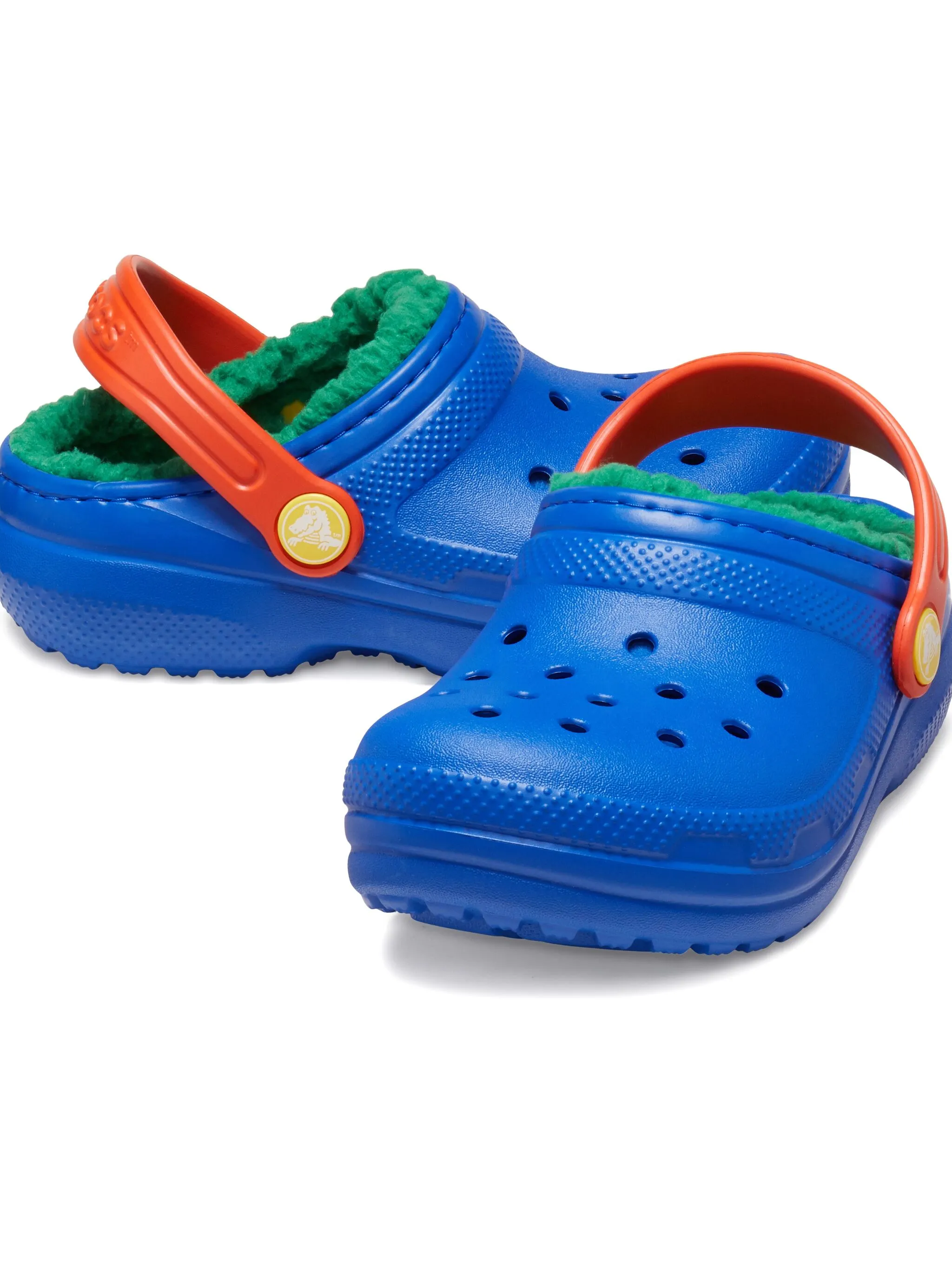 Кроксы с фактурной подкладкой Crocs Kids, черный — фото 3