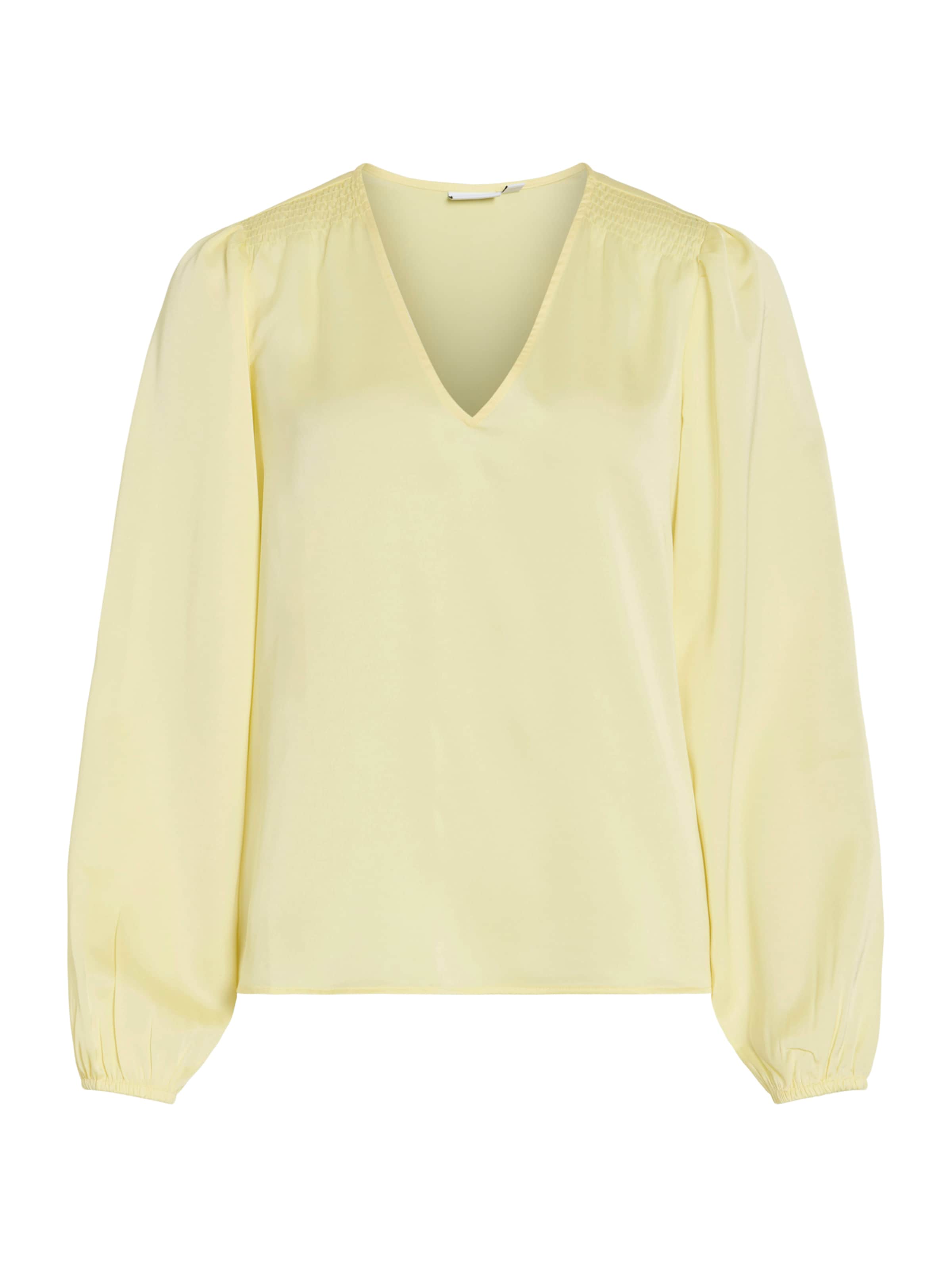 

VILA Блуза 'VIELLETTE' в пастельно-желтом цвете