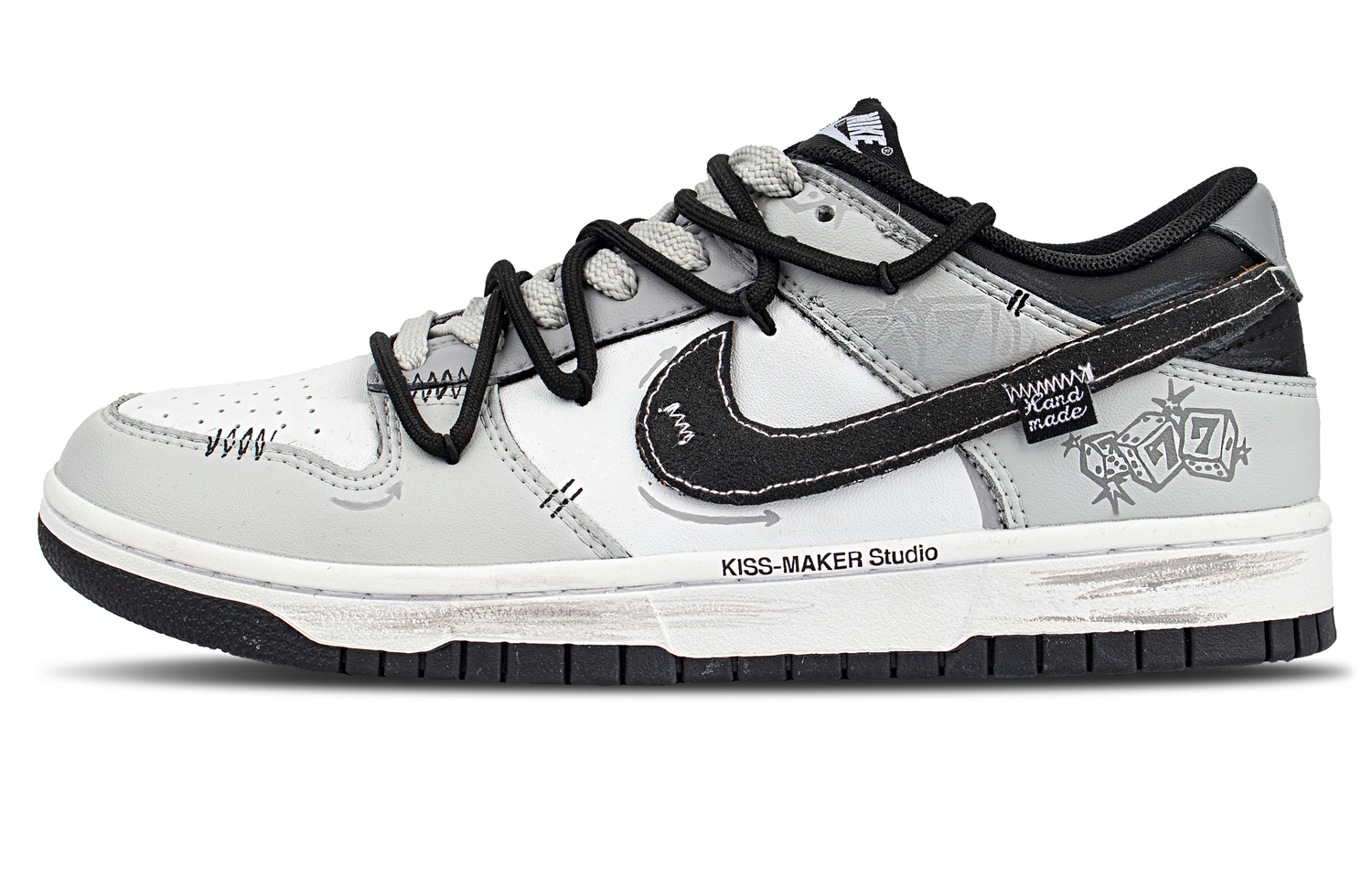 

Кроссовки для скейтбординга Dunk Cushioning низкие Unisex Nike, черный/серый