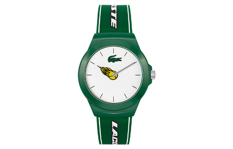 

LACOSTE Часы Neocroc Collection Wrist Watch Quartz Movement Silicone Strap 42mm White Dial Men's Watch 2001269