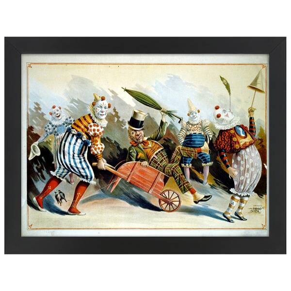 

Рамка для фотографий LegendArte Poster Five Circus Clowns, черный