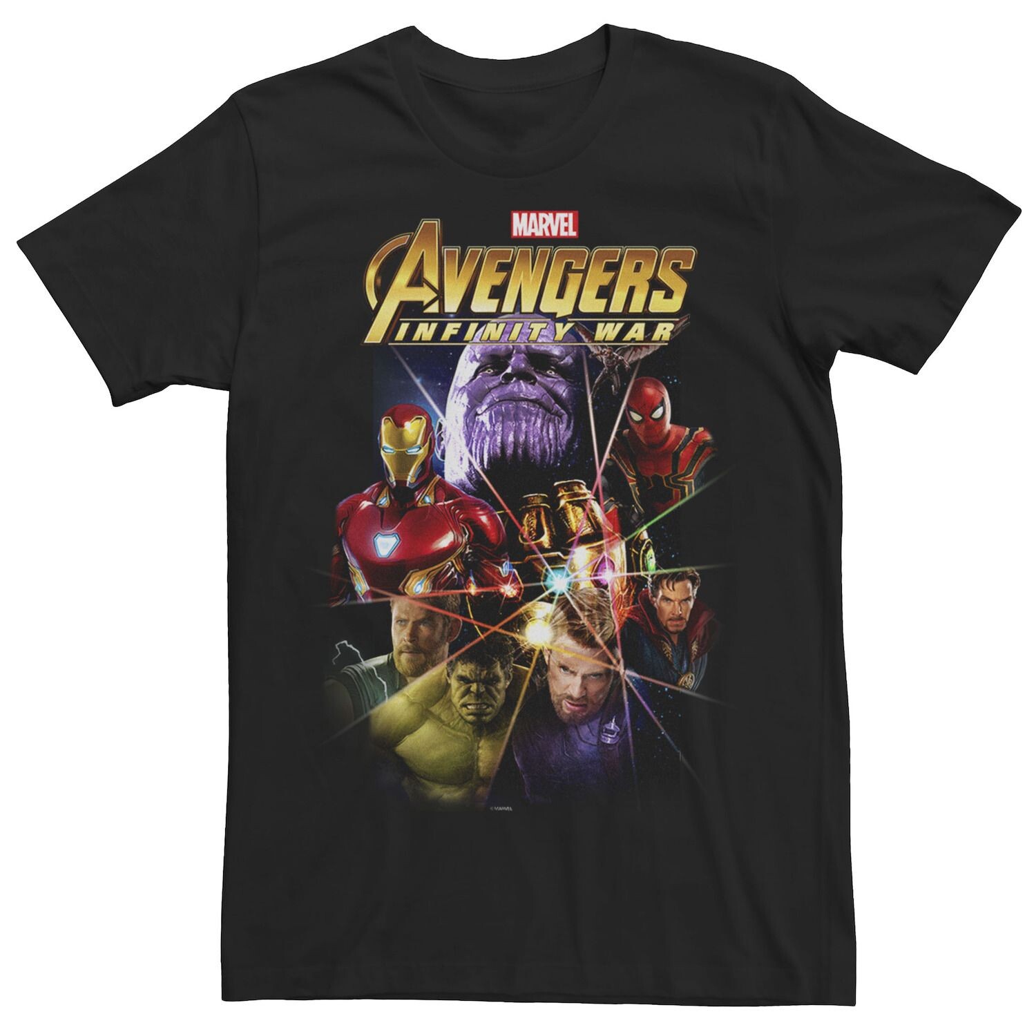 

Мужская футболка Avengers: Infinity War Gauntlet Prism Marvel