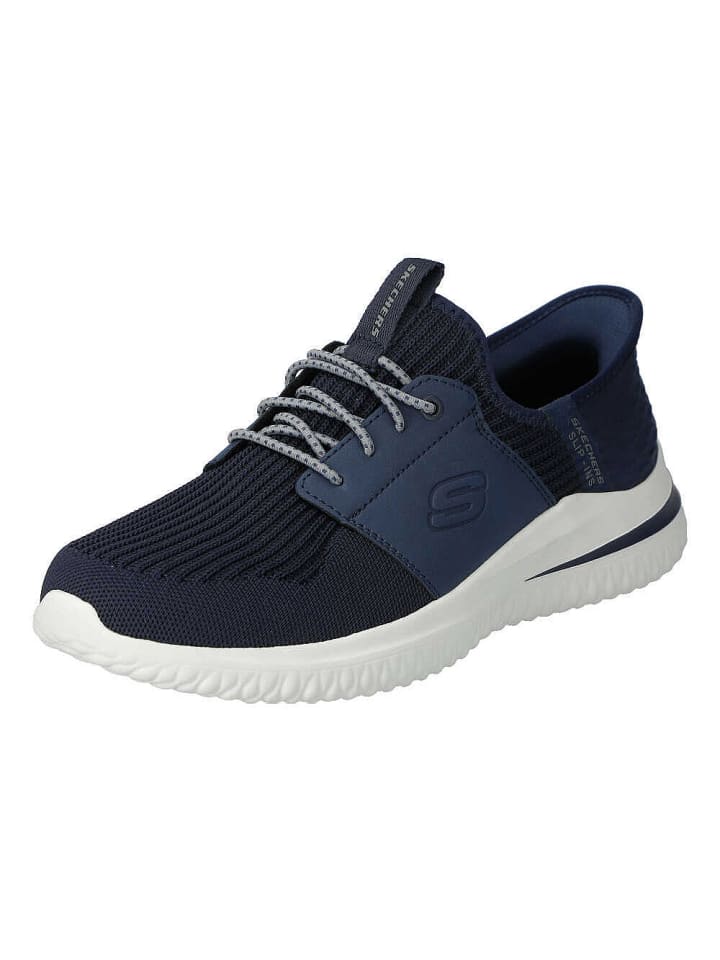 

Кроссовки на шнуровке Skechers, темно-синий