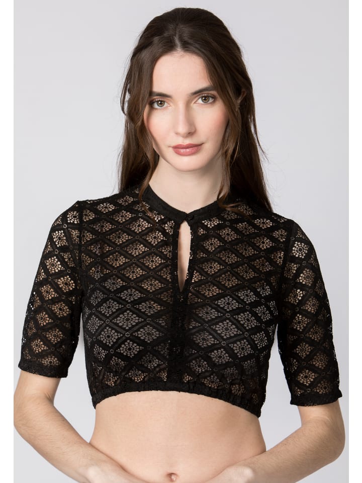 

Блузка дирндль Stockerpoint Laurene черного цвета Stockerpoint