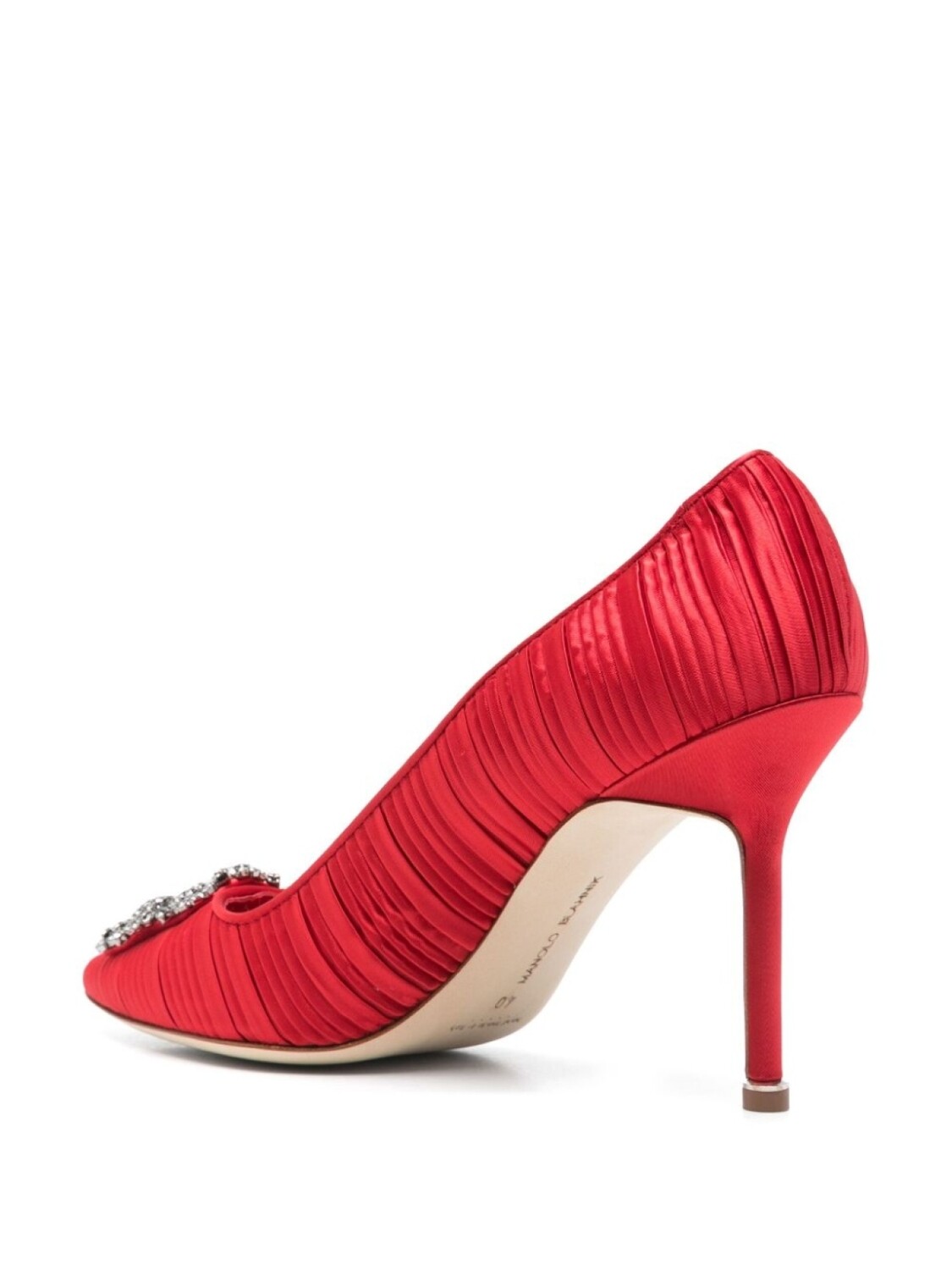 90-мм туфли Hangisi Manolo Blahnik, красный — фото 3