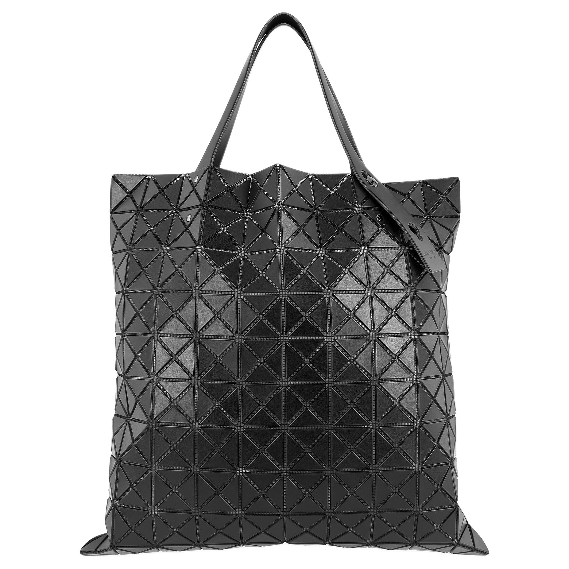 

ISSEY MIYAKE Сумка-шоппер Prism Vinyl Chloride, сумка для покупок, дамская сумочка, сумка-туба унисекс, черная