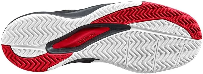 Мужские теннисные кроссовки Wilson Rush Pro Ace, белый/черный/красный — фото 4