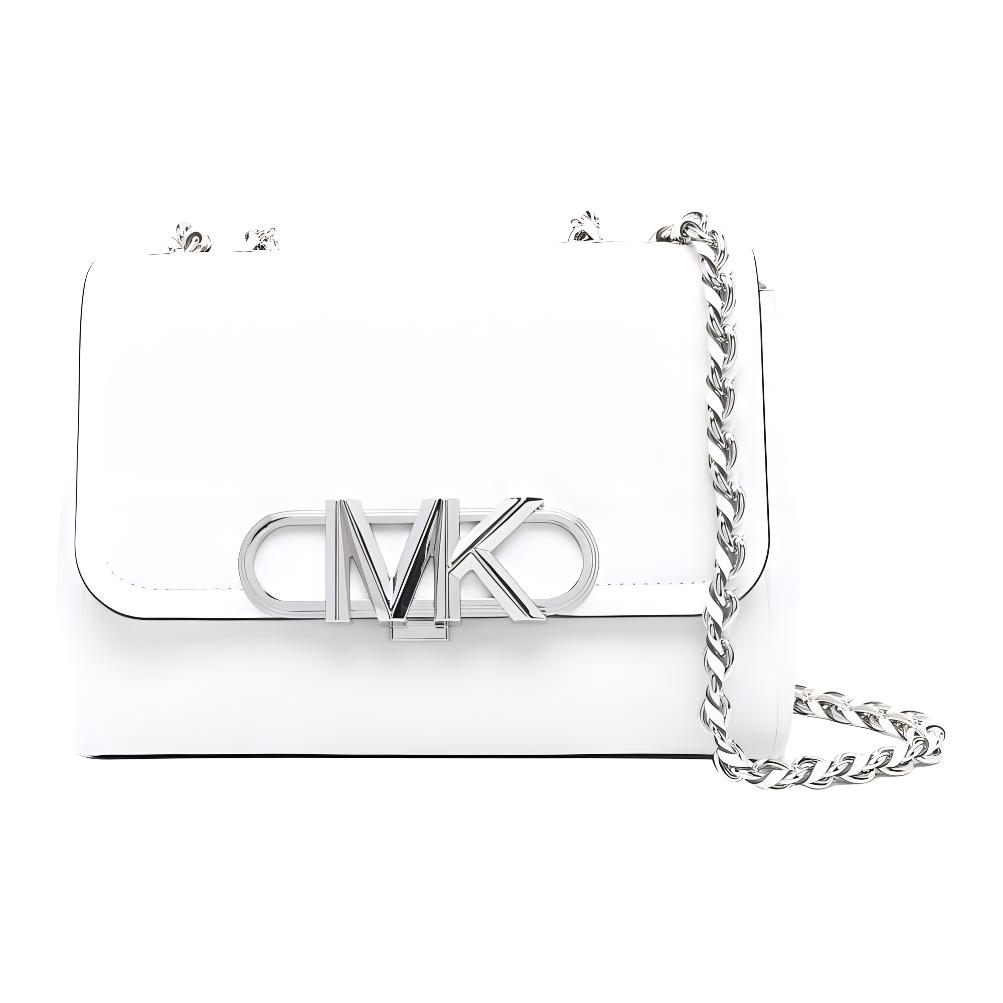 

Кожаная сумка PARKER через плечо, средний размер, женская, белая MICHAEL KORS