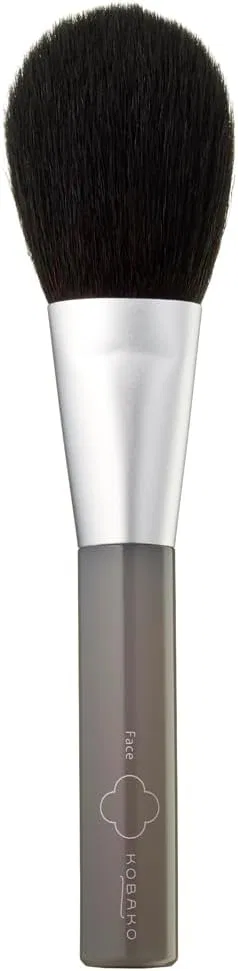 Кисть для пудры Kobako KAI PQ3035 Face Brush D, серая, 144 мм