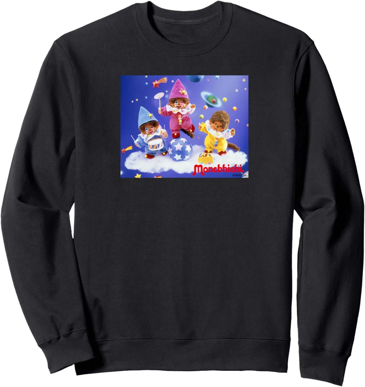 

Толстовка с графическим принтом Monchichi, черная Monchhichi, Черный, Толстовка с графическим принтом Monchichi, черная Monchhichi