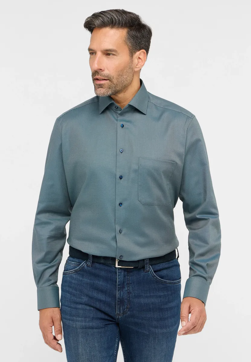 

Рубашка Eterna с длинными рукавами "COMFORT FIT", зеленый