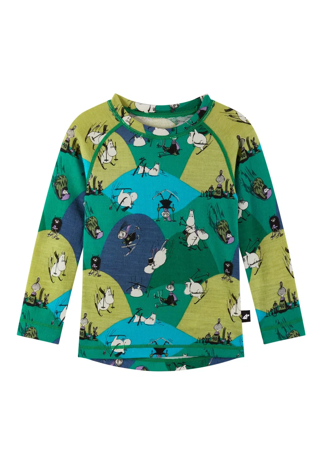Термобелье, Moomin Trivsam, Reima, зачарованный зеленый — фото 3