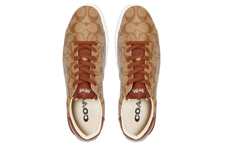 

Кроссовки Clip Low Top для скейтбординга мужские коричневые COACH