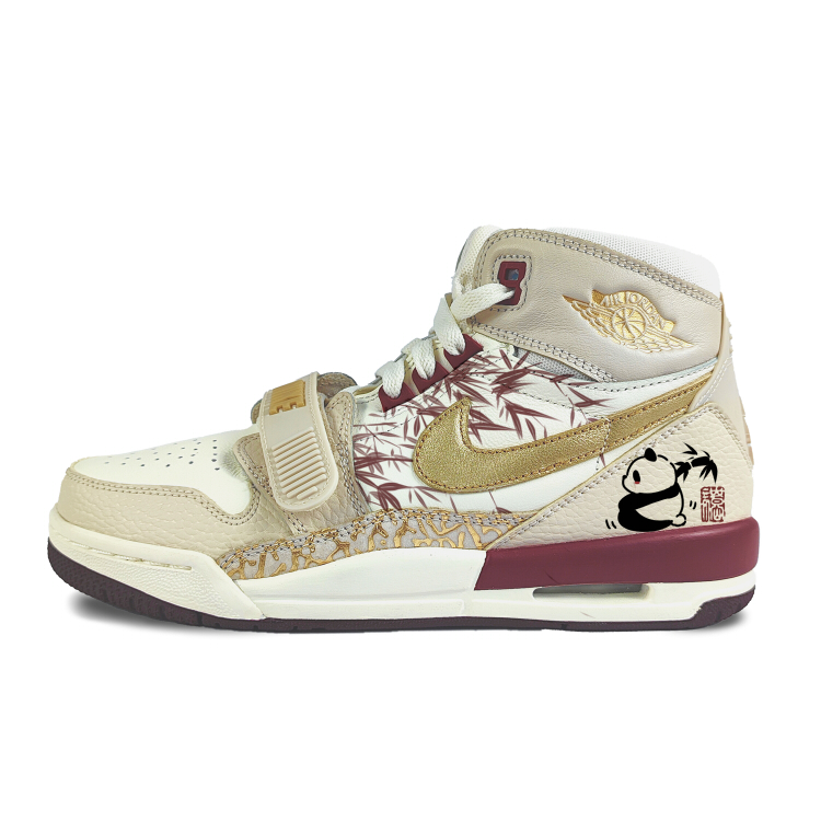 

Jordan Legacy 312 нескользящие износостойкие высокие детские баскетбольные кроссовки ecru для подростков