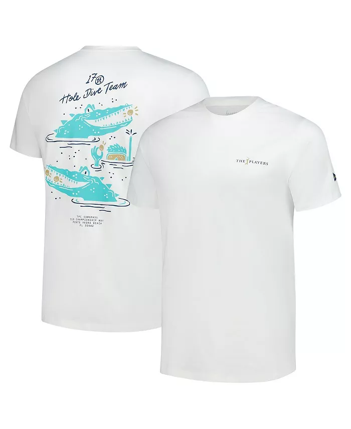 

Мужская футболка The Players 17th Hole Dive Team белого цвета Breezy Golf