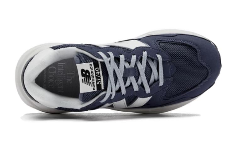 Износостойкие дышащие низкие кроссовки для детей и подростков New Balance, темно-синий — фото 3