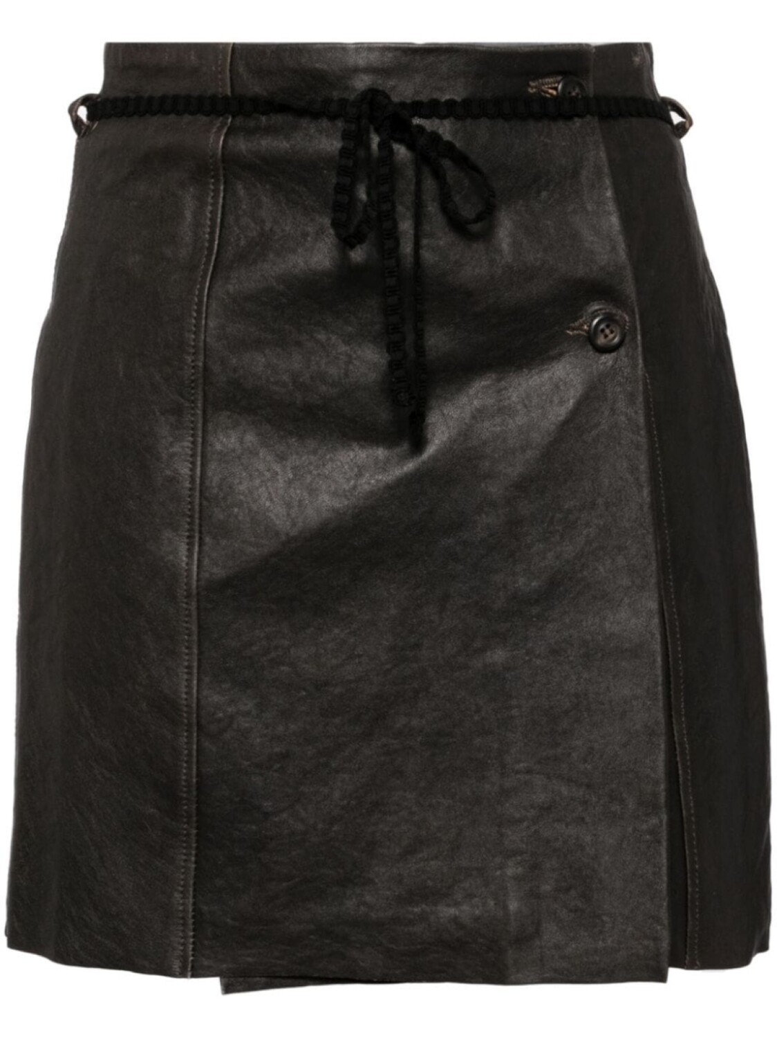 

OUR LEGACY короткая юбка Sarong, коричневый