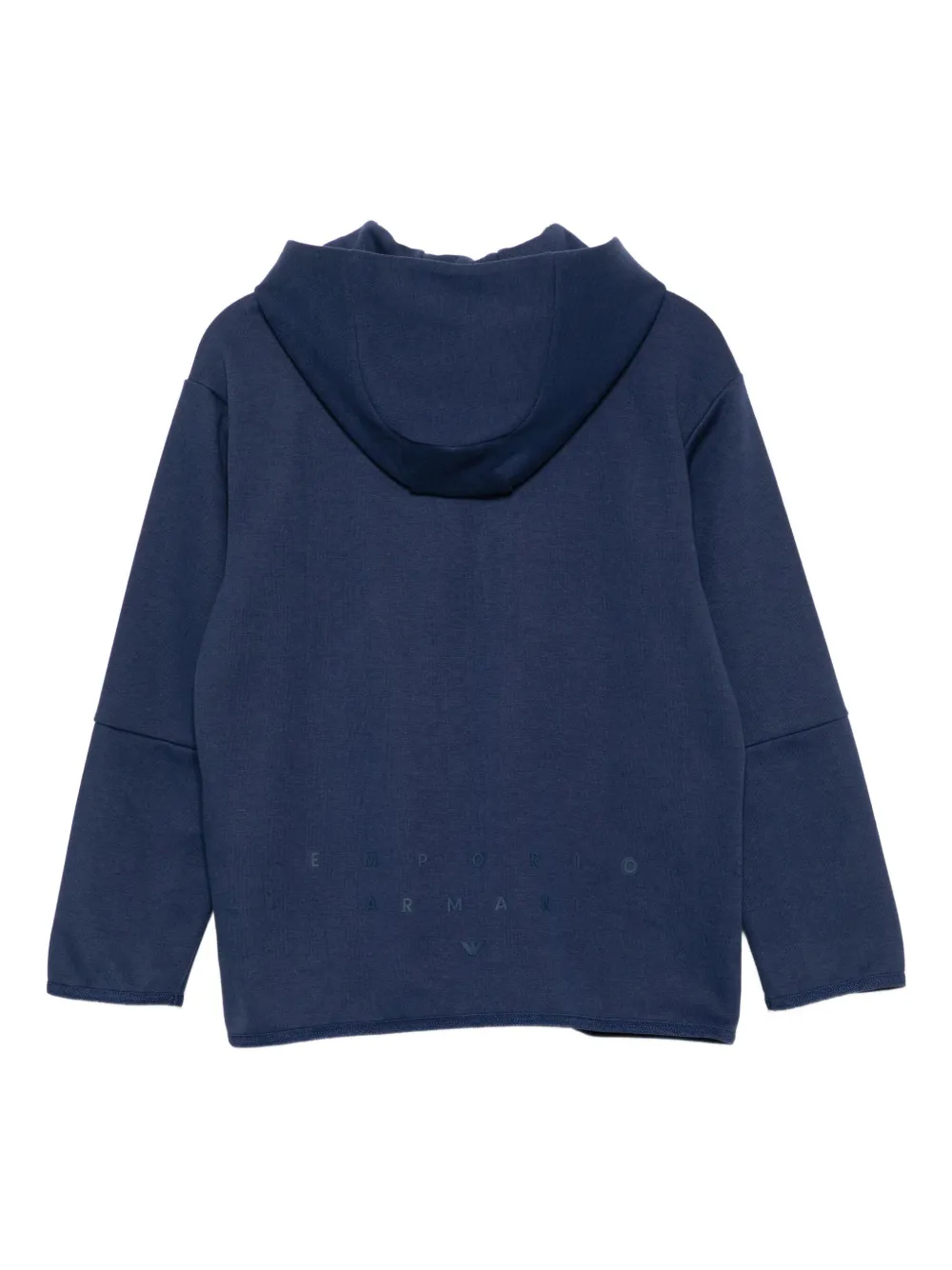 Толстовка с капюшоном и аппликацией логотипа Emporio Armani Kids, синий — фото 2