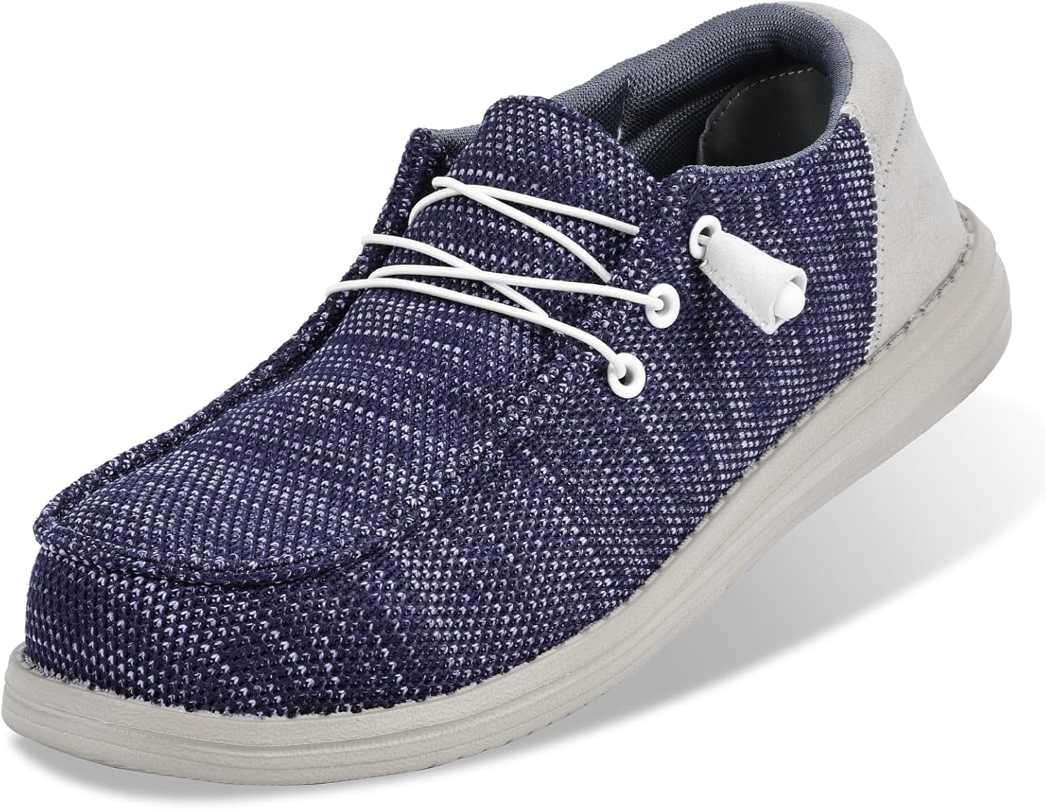 

Мужские туфли с стальным носком, легкие лоферы, удобные ботинки с композитным носком, нескользящие, кроссовки для работы и повседневной носки Catoe, синий