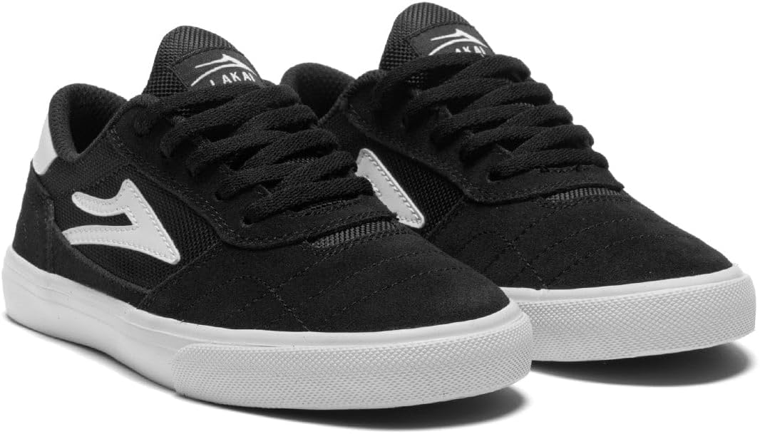 Детские кеды Lakai Cambridge для скейтбординга для мальчиков, черно-белый — фото 3