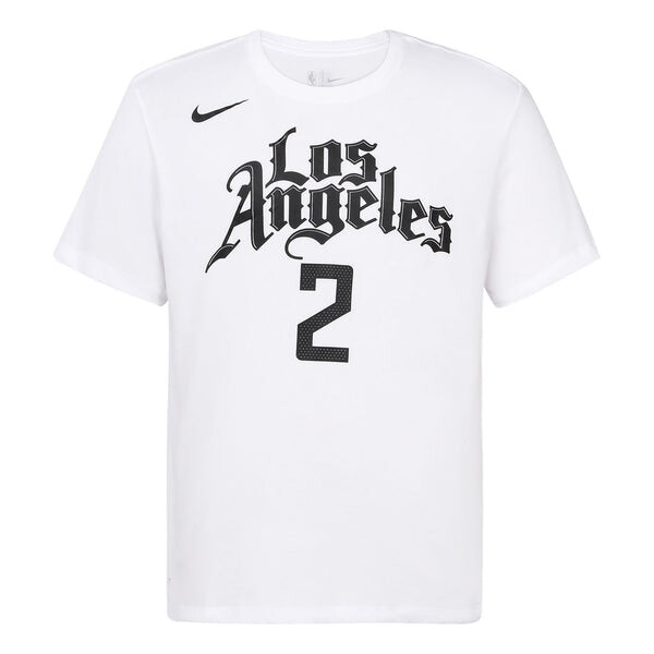

Футболка nba city limited 19-20 season los angeles clippers leonard 2 short sleeve white Nike, белый