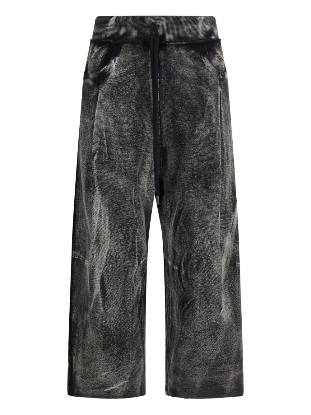 

Брюки с эффектом кислотной стирки R13, черный