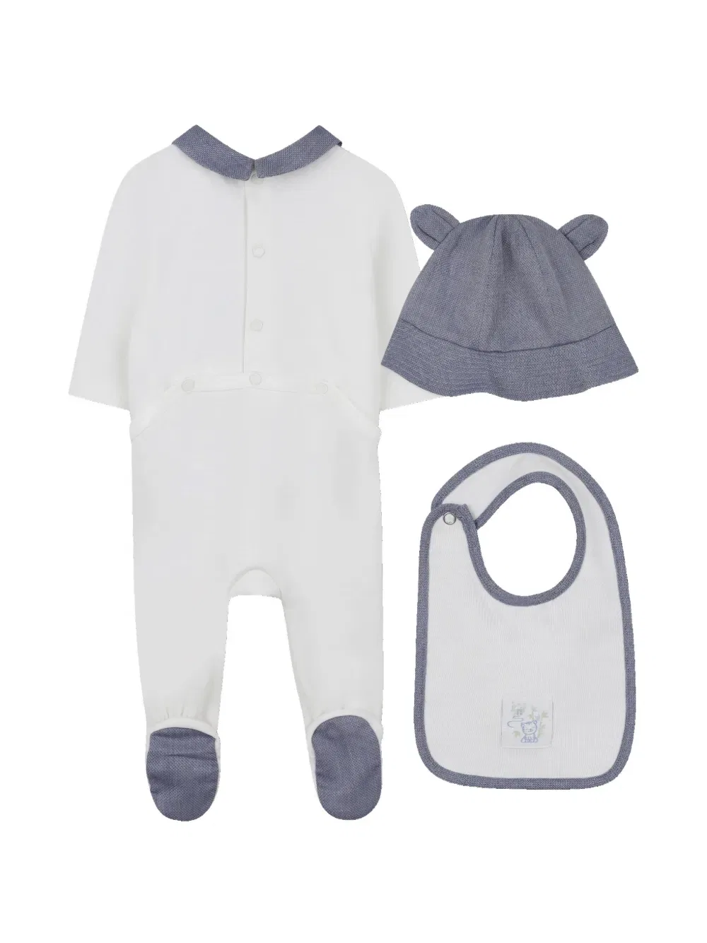 Комплект детского комбинезона с логотипом Kenzo Kids, белый — фото 2