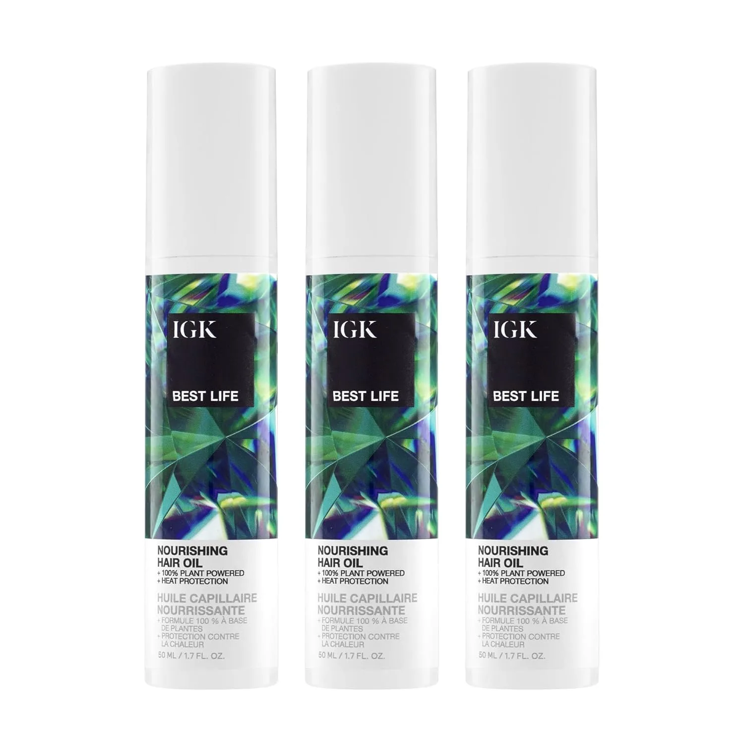 IGK Best Life Dream Hair Oil 3 упаковки - 100% растительное питательное масло с баобабом, марулой и маки