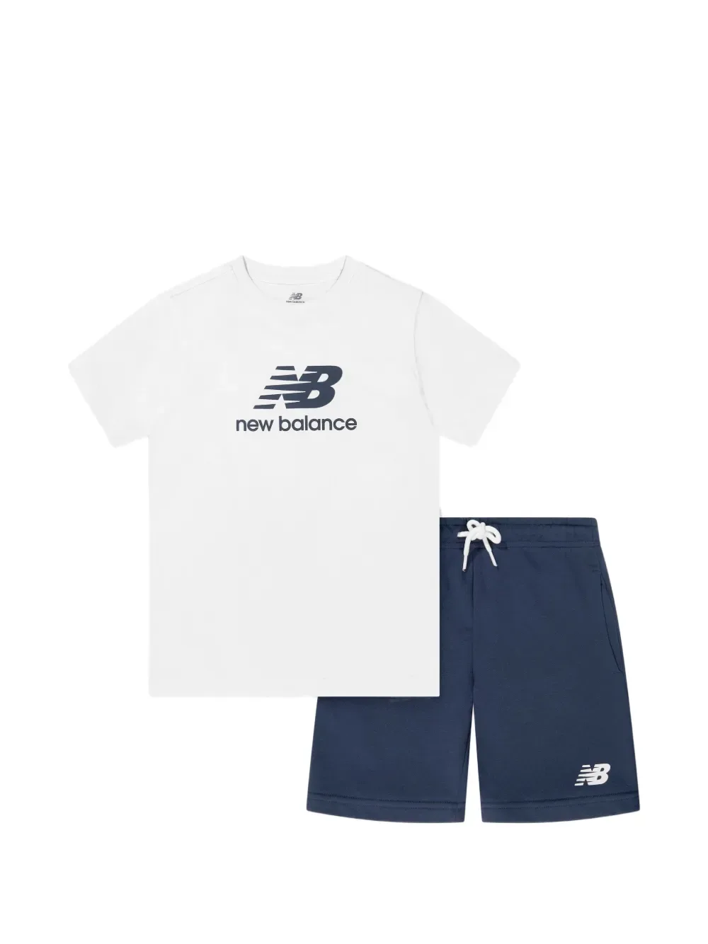 Набор с шортами и логотипом New Balance Kids, белый