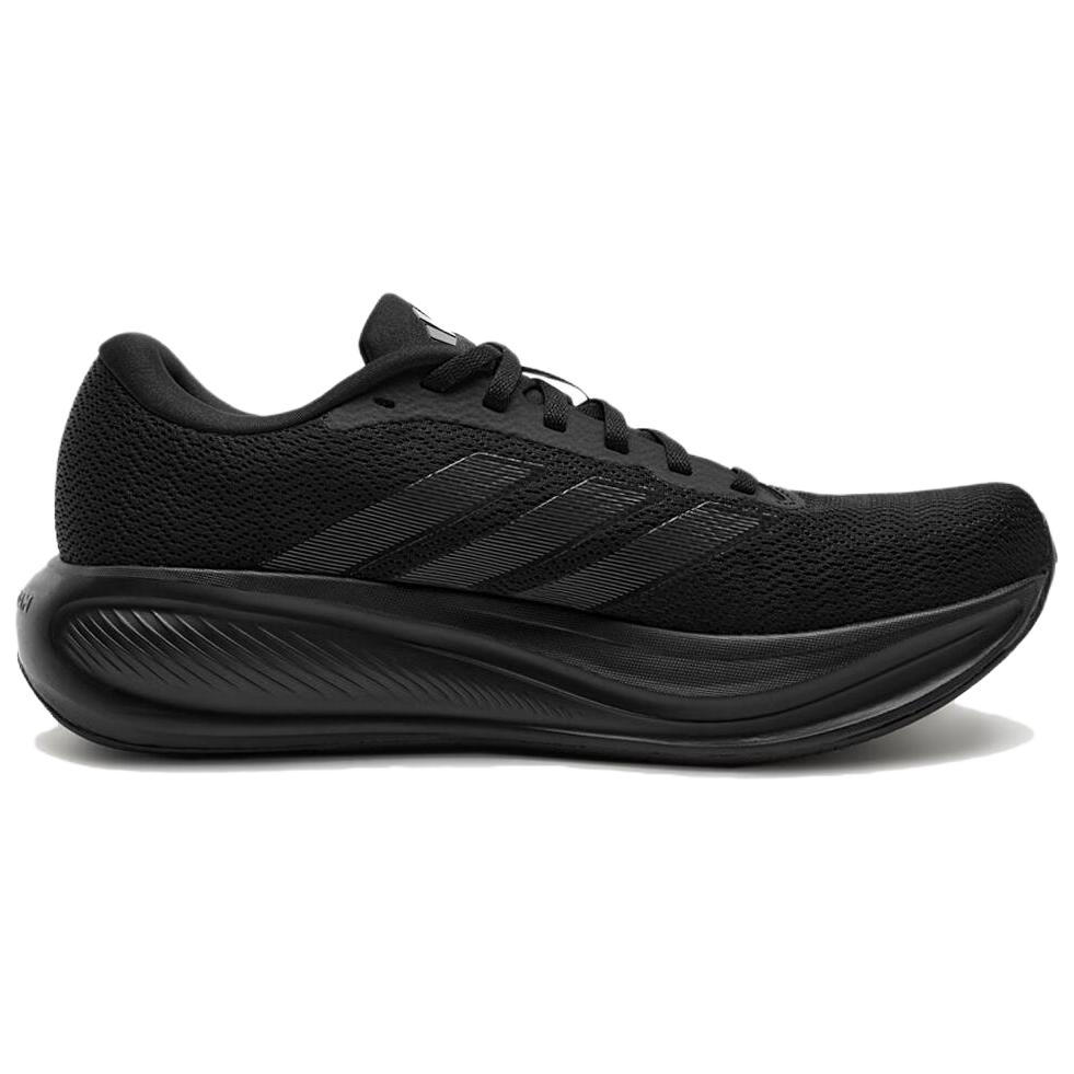 Adidas Кроссовки для бега RESPONSE RUNNER 2 Fabric, устойчивые к истиранию, дышащие, легкие, унисекс, черные — фото 3