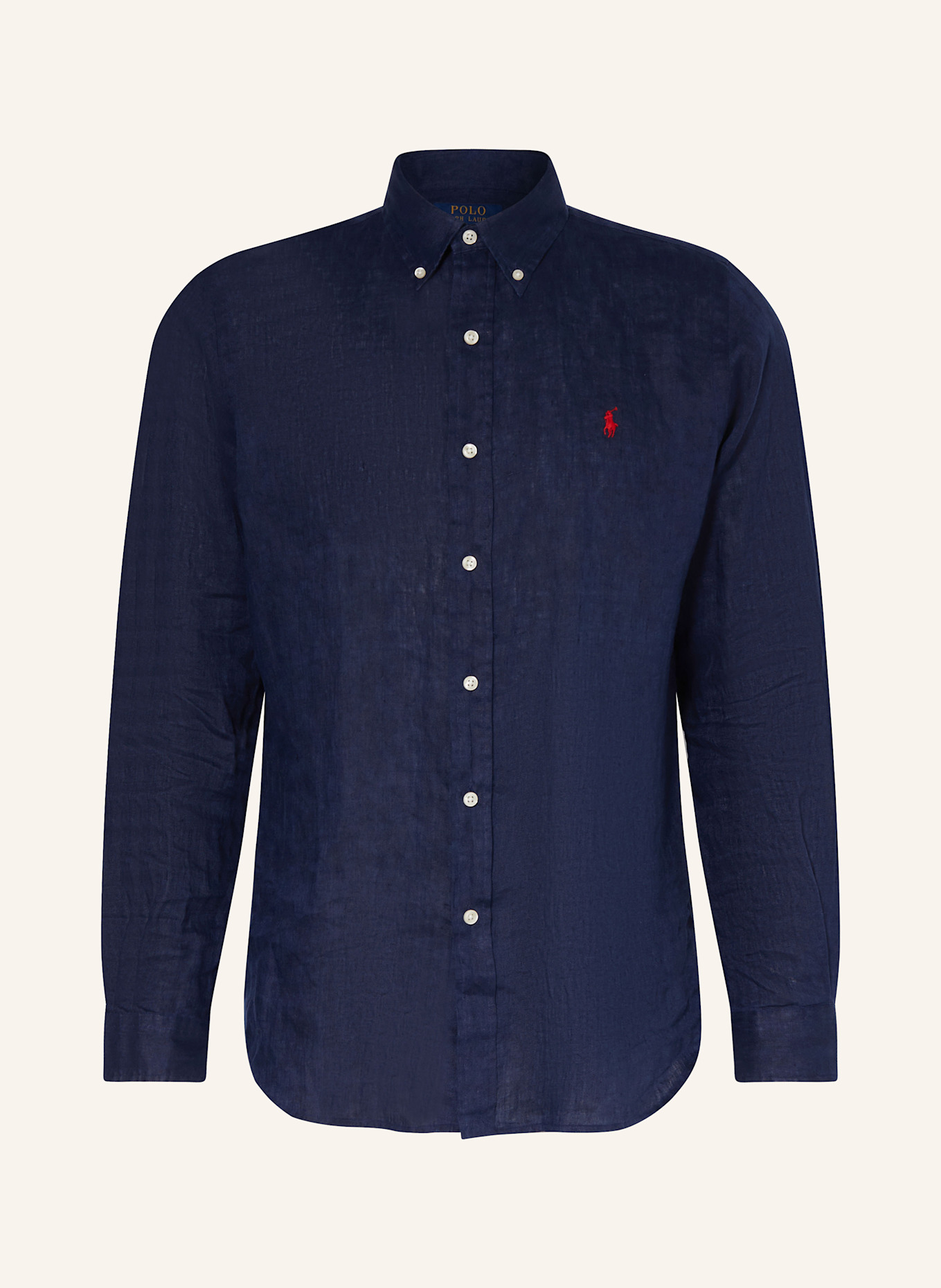 

Льняная рубашка, стандартный крой Polo Ralph Lauren, синий