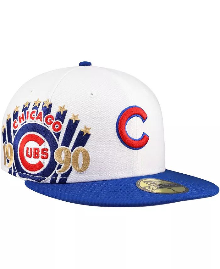 

Мужская белая/королевская бейсболка Chicago Cubs Major Sidepatch 59FIFTY Fitted Hat New Era