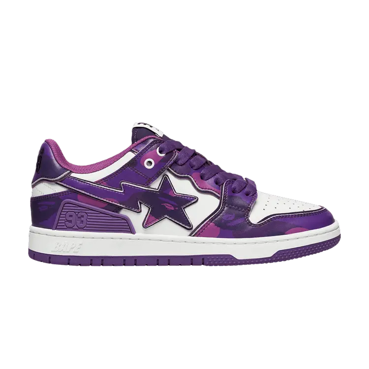 Кроссовки BAPE Wmns Sk8 Sta #1 Color Camo Pack - Purple, фиолетовый
