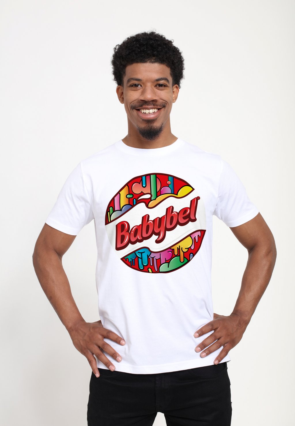 

Футболка с принтом BABYBEL POP ART Henry Tiger, белый