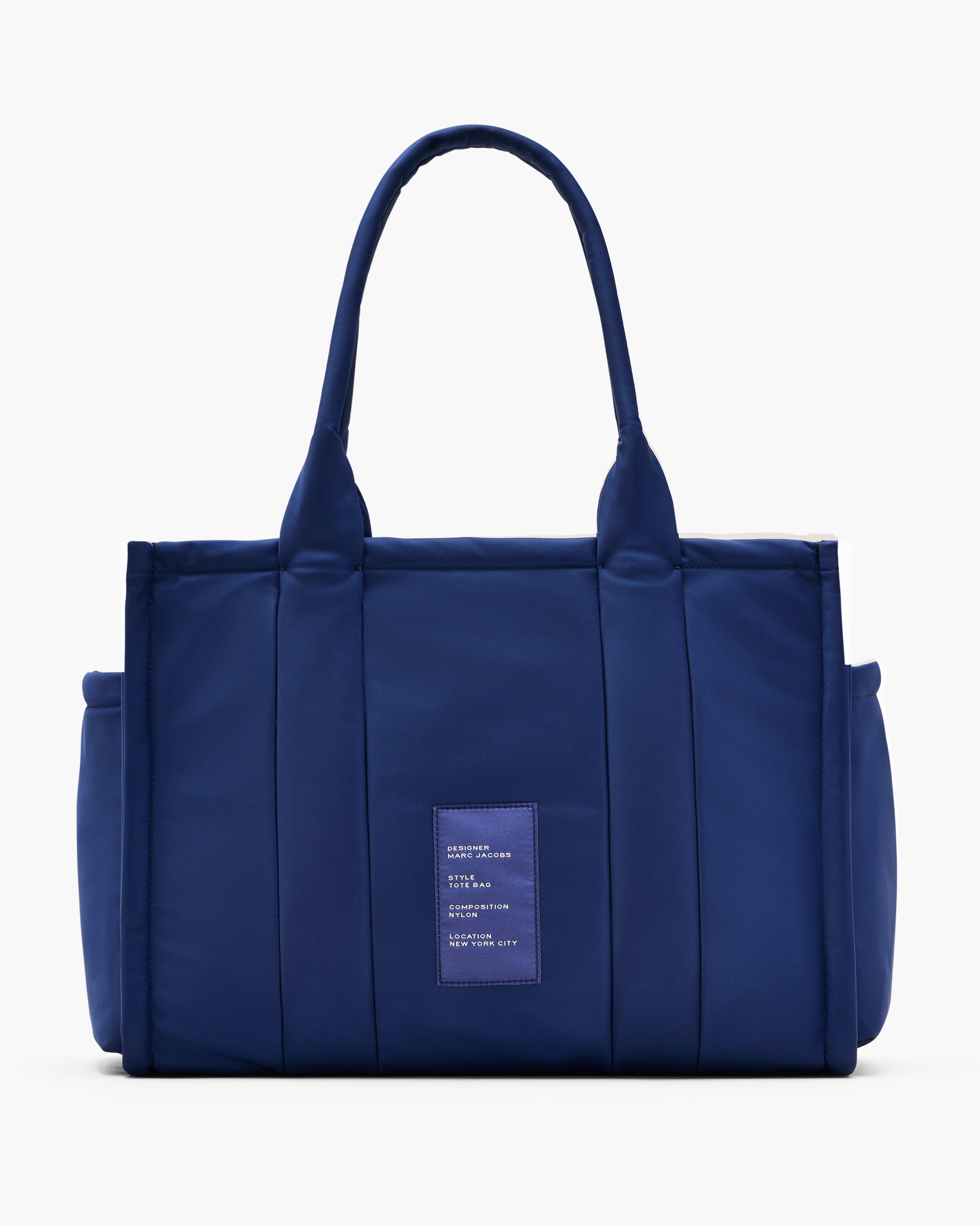 Большая сумка-тоут из пухлого нейлона Marc Jacobs, цвет Blue Sea — фото 3