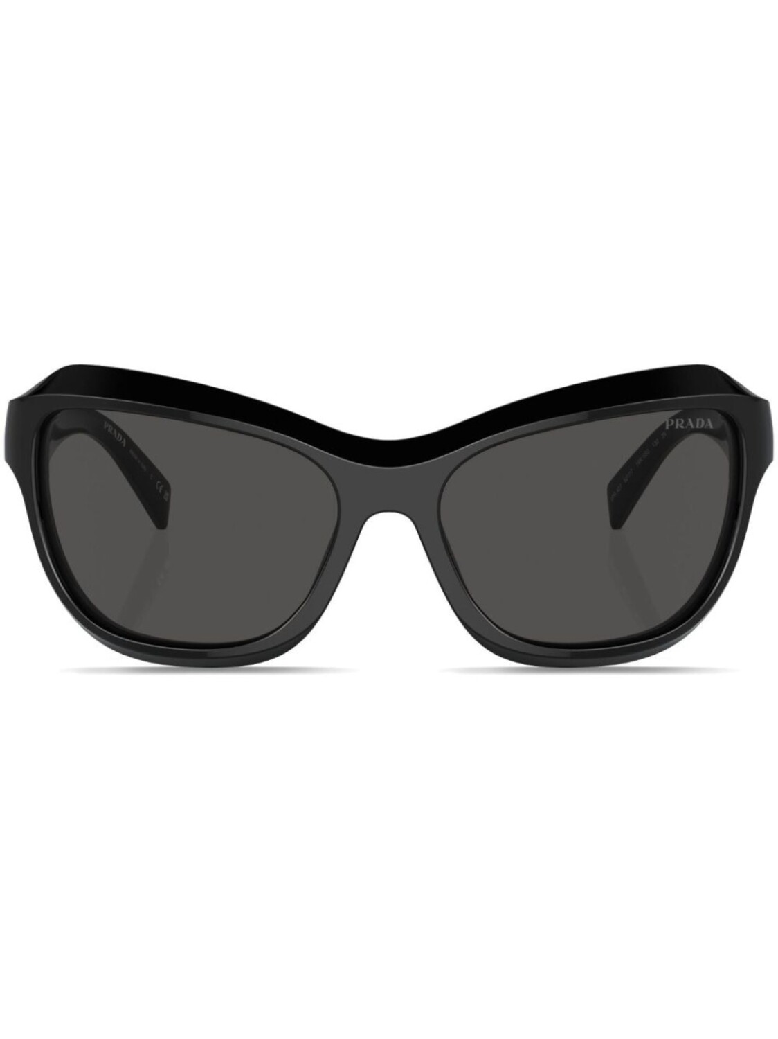 

Prada Eyewear солнцезащитные очки Prada PR A27S в массивной оправе, черный