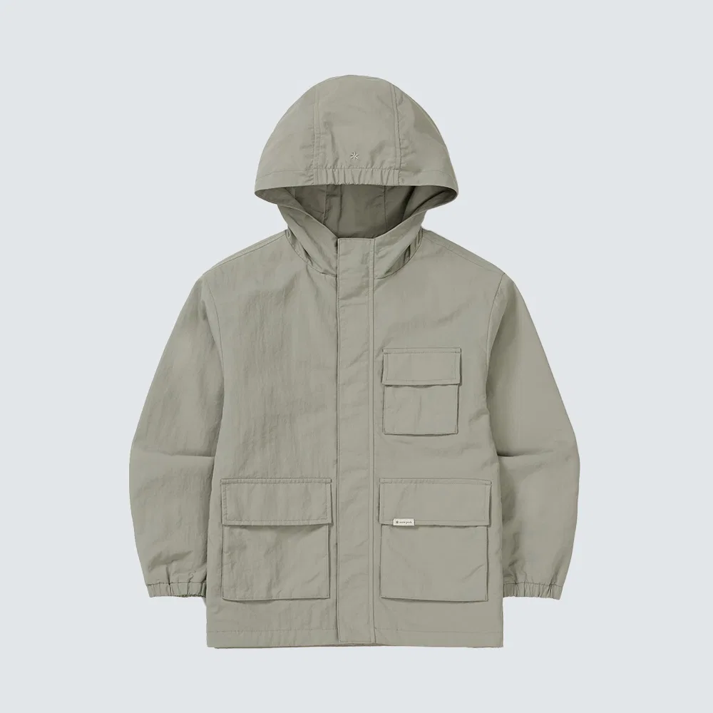 Детская ветровка Snowpeak Apparel Kids цвета туманно-серого — фото 2