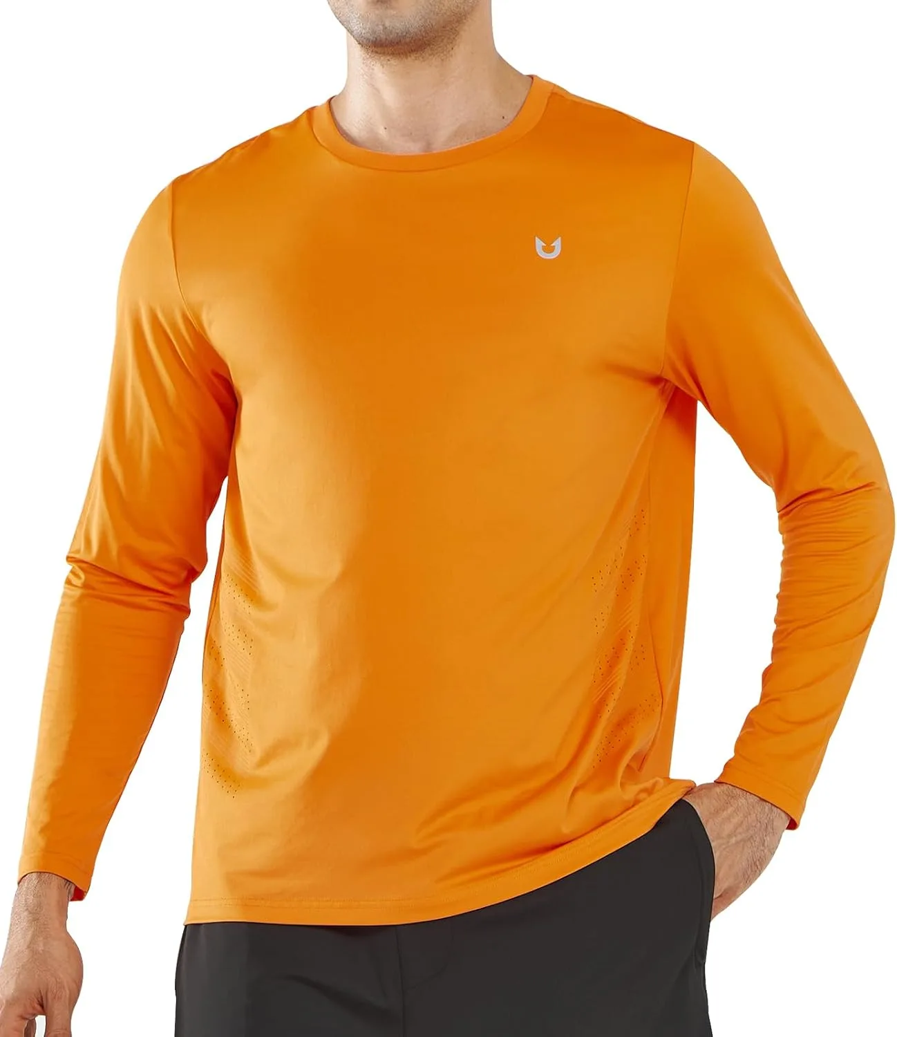 

Мужская футболка для бега Northyard с длинным рукавом, быстросохнущая, UPF 50+