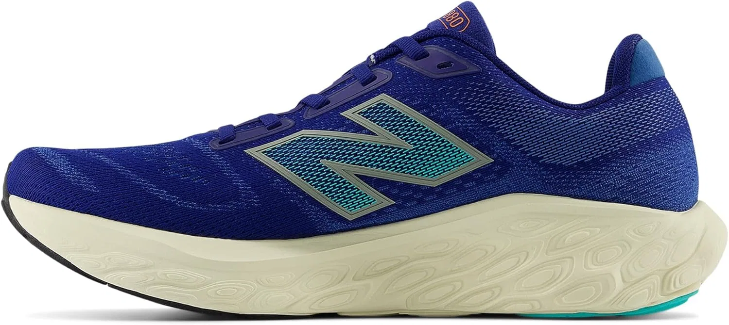 Мужские беговые кроссовки New Balance Fresh Foam X 880 V14, Inkwell Cyber Jade Dark Silver Metallic — фото 4
