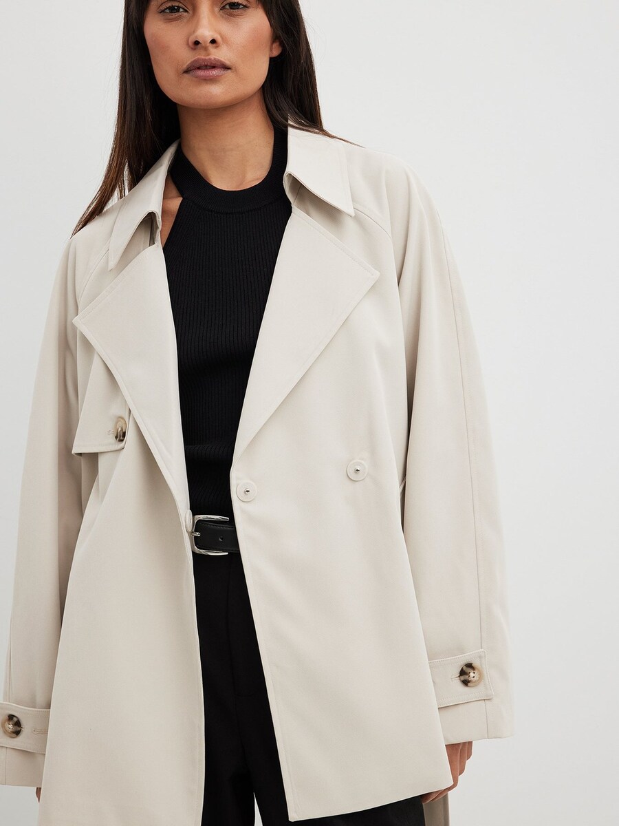 

Короткое пальто NA-KD Between-Seasons Coat, бежевый