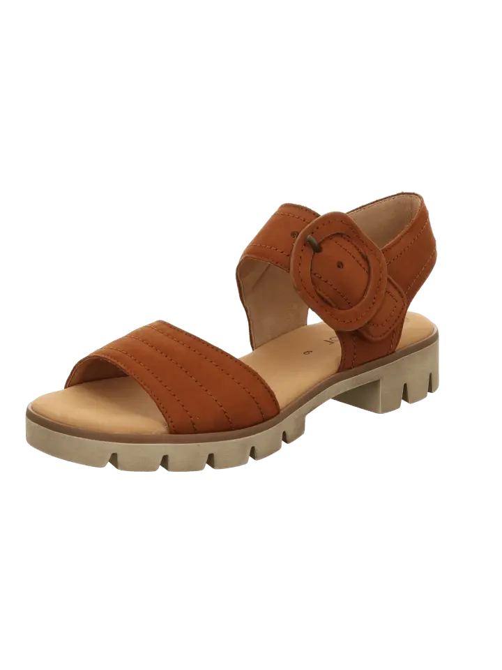 

Сандалии на плоской подошве Gabor Sandaletten Elegant Abs Bis 45, цвет brandy