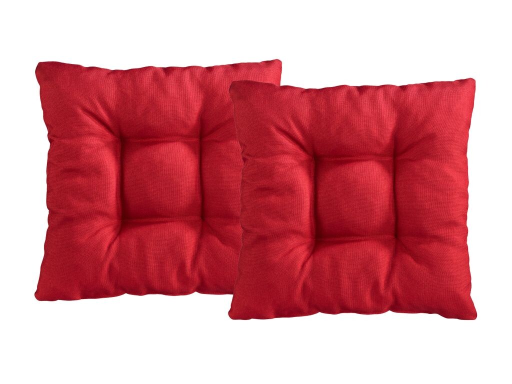 

XDREAM Набор из 2 подушек на стул | 38x38x6см | светло-серый | Подушки на сиденья для сада, кухни и столовой. TB Furniture GmbH, красный