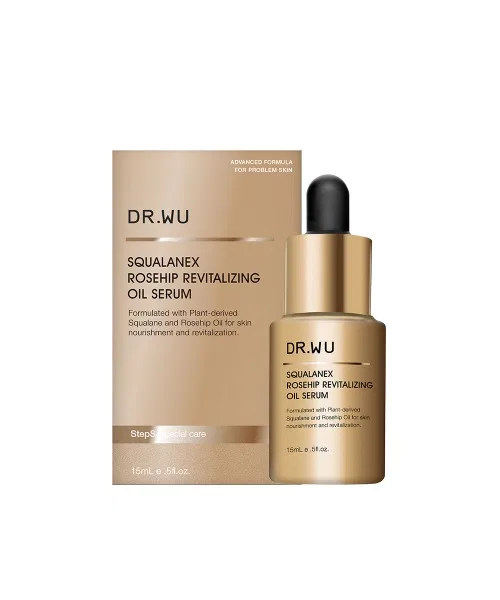Сыворотка Dr.Wu — Масляная восстанавливающая с розой шиповника Squalane Ex Rosehip Revitalizing Oil Serum, 15 мл