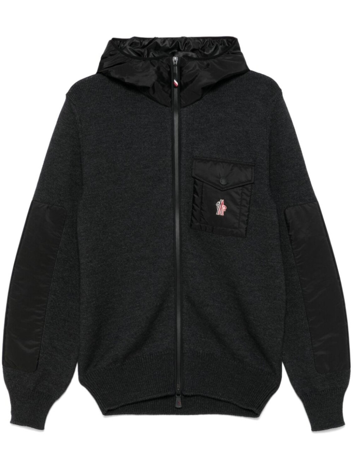 

Толстовка с капюшоном на молнии Moncler Grenoble, серый