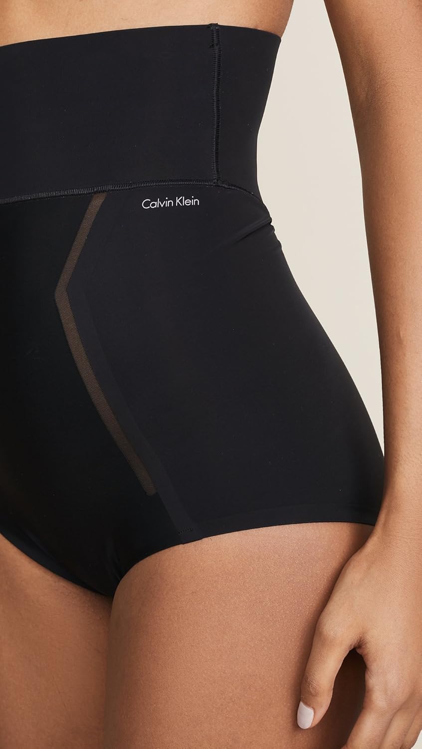 Женские трусики-слипы Calvin Klein с высокой талией, Black — фото 4