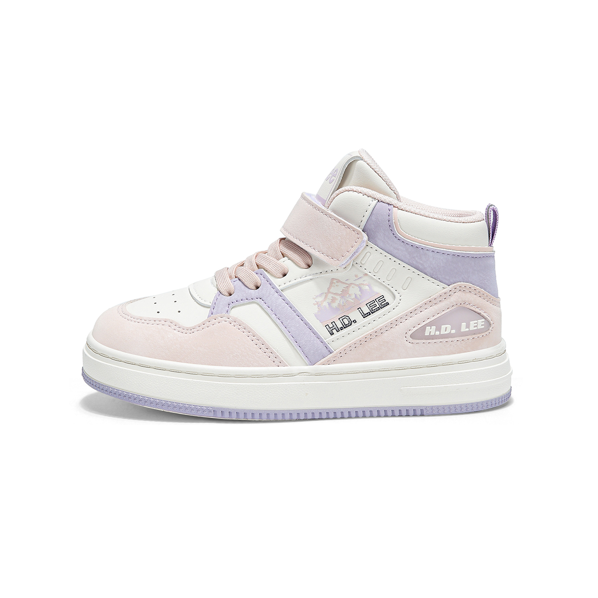 

Детские скейтерские кроссовки Kids Lee, бежевый/розовый/фиолетовый